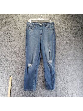 Jessica Simpson Jeans Womens 29 Blue Spotlight High Rise Slim Straight